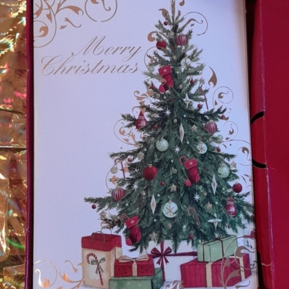 Vintage Christmas Tree Greeting Card
